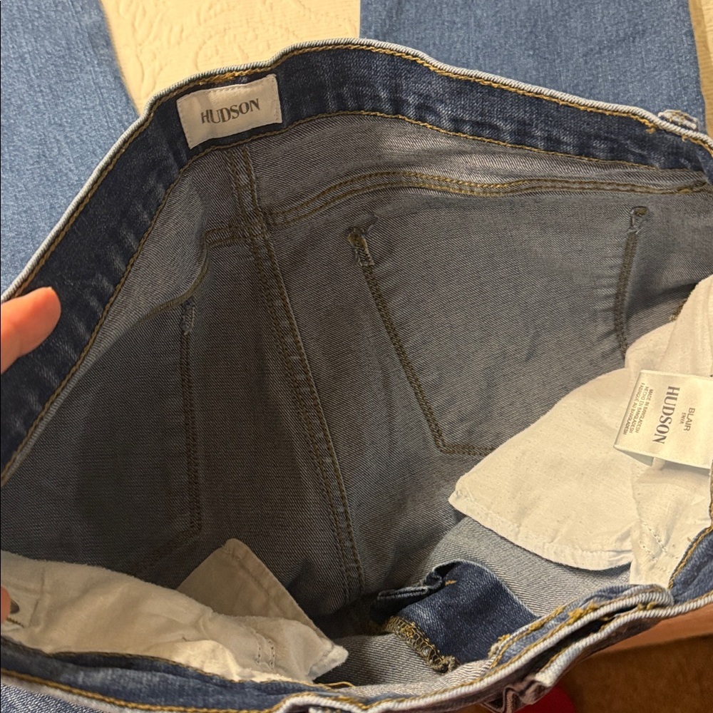 Hudson Blair Jeans Dark Blue High Rise Boot Leg Denim. Size 31 - Picture 5 of 10